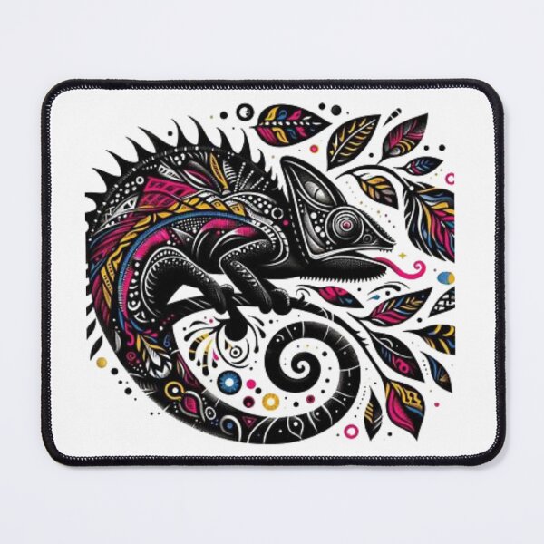 Item preview, Chameleon in Tribal Art Style designed and sold by Shs-Kenya.