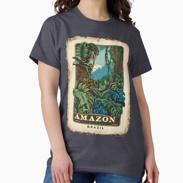 Artikel-Vorschau von Eine Vintage-Illustration des Amazonas-Regenwalds - Brasilien, designt und verkauft von GoodOldVintage.