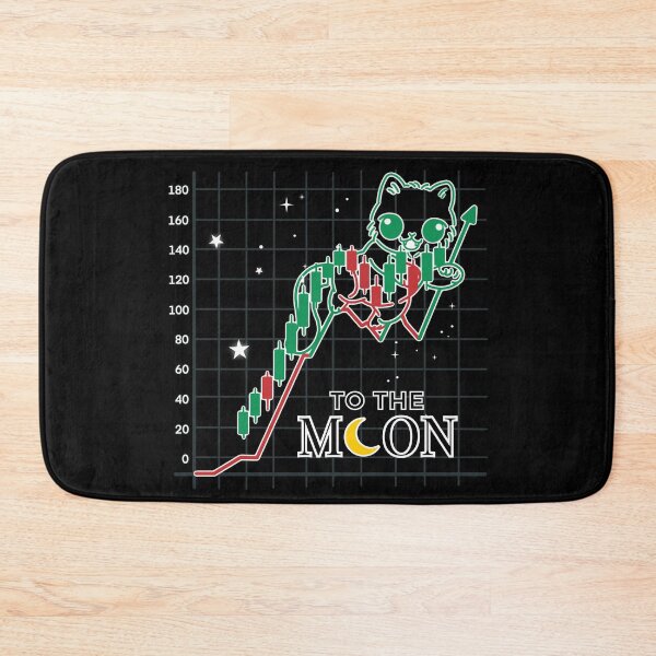 Item preview, To The Moon Cat – Bull Market Chibi Style for Traders designed and sold by BGMeYou.