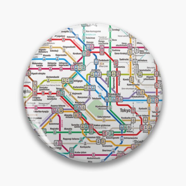 Item preview, Map of Tokyo Subway designed and sold by KaitoJapanDesign.
