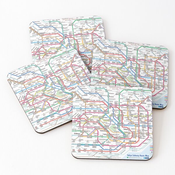 Item preview, Map of Tokyo Subway designed and sold by KaitoJapanDesign.