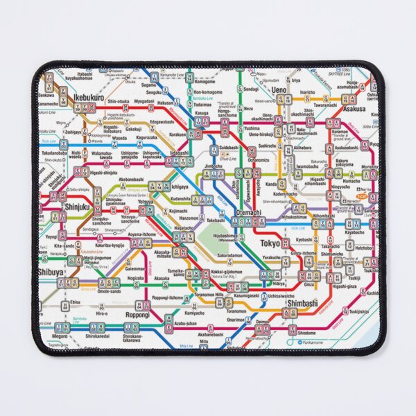 Item preview, Map of Tokyo Subway designed and sold by KaitoJapanDesign.