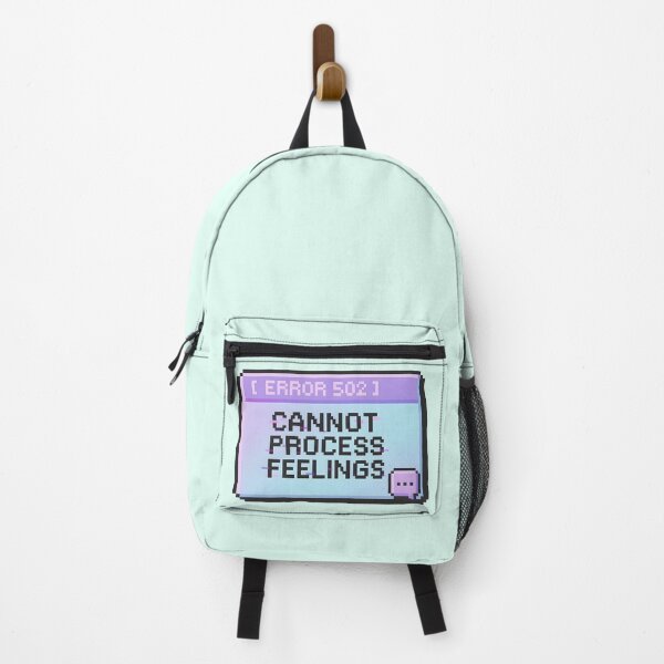 Item preview, [ERROR 502] CANNOT PROCESS FEELINGS – Glitch Pixel Mood Art designed and sold by Fongser.