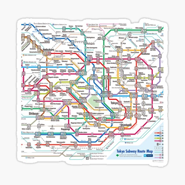 Artikel-Vorschau von Karte der Tokioter U-Bahn, designt und verkauft von KaitoJapanDesign.