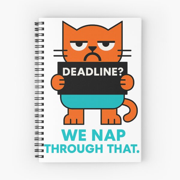Item preview, Napping Through Deadlines – Fun Card and Print for Remote Workers | Playful Office Decor designed and sold by JustMeditateIt.