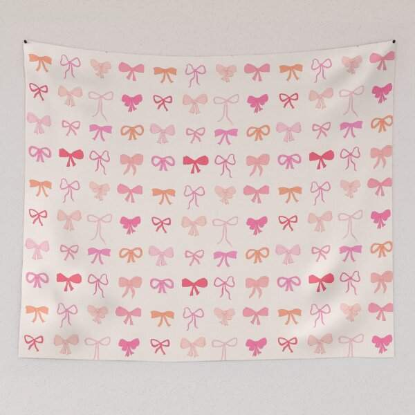 Item preview, Pretty coquette style hand drawn bows pattern designed and sold by SaryandSaff.