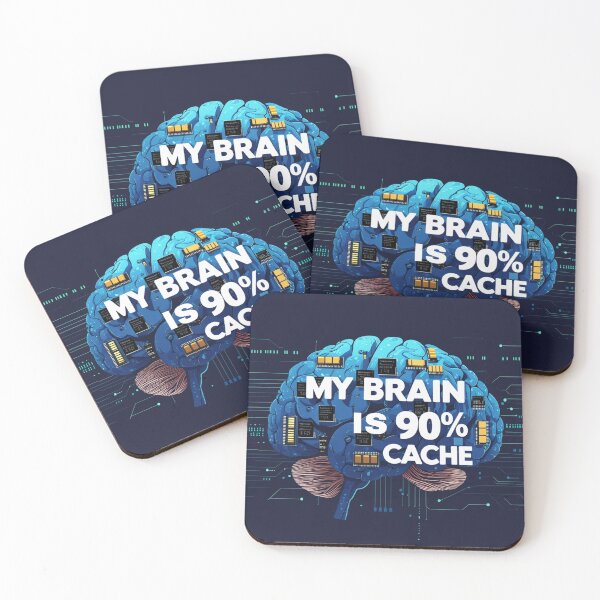 Item preview, Programmer's life: Brain is 90% Cache designed and sold by MAKCOLORS.