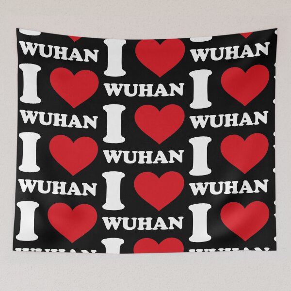Item preview, I ❤️ Wuhan – Simple City Love Design designed and sold by EmeraldeaArt.