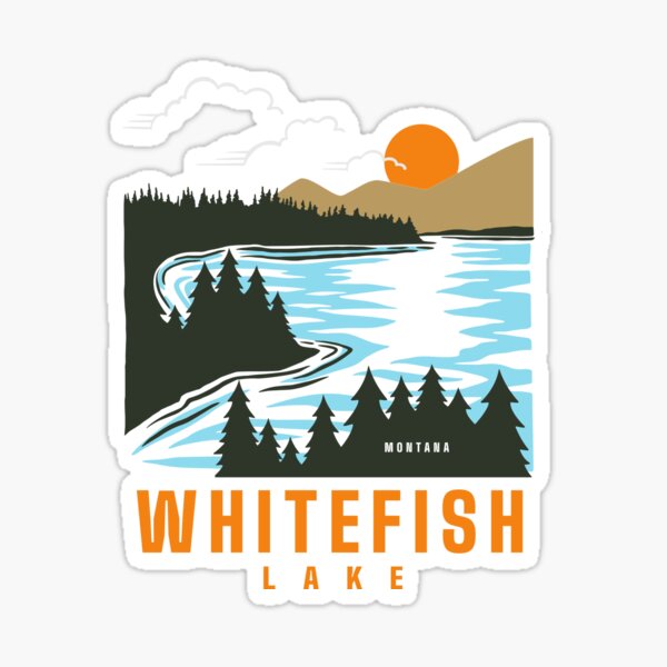 Item preview, Whitefish Montana Lake designed and sold by lydiavine.