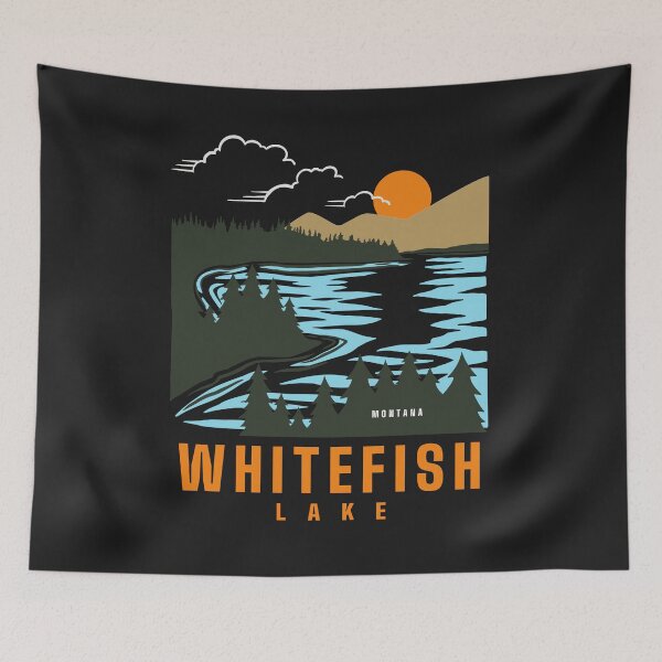 Item preview, Whitefish Montana Lake designed and sold by lydiavine.