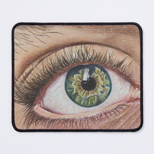 Item preview, The Window Within" – Hyperrealistic Eye Drawing in Colored Pencil designed and sold by Blueangelgal.