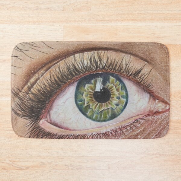 Item preview, The Window Within" – Hyperrealistic Eye Drawing in Colored Pencil designed and sold by Blueangelgal.