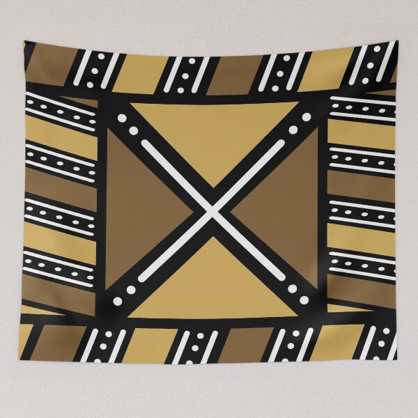 Item preview, Bogolan-inspired print designed and sold by Wolagno.