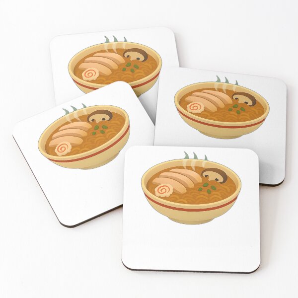 Item preview, Ramen Bowl Illustration with Meat Slice and Korean Lettering 라면 – Cute K-Food Design for Ramen Lovers designed and sold by Hallyu Bubble.