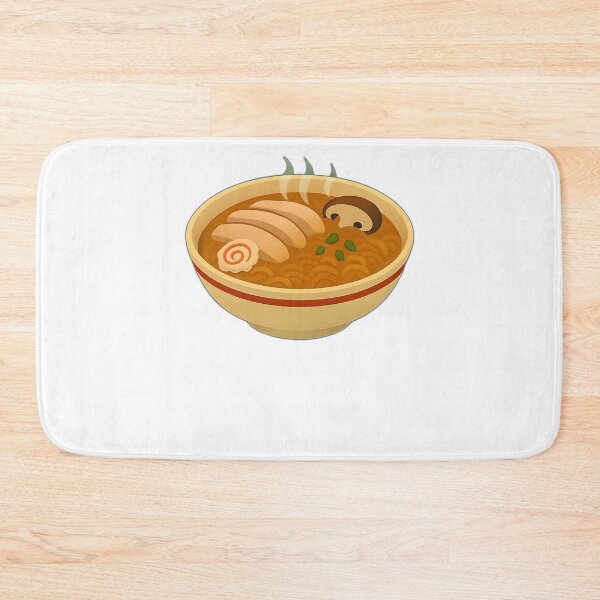 Item preview, Ramen Bowl Illustration with Meat Slice and Korean Lettering 라면 – Cute K-Food Design for Ramen Lovers designed and sold by Hallyu Bubble.