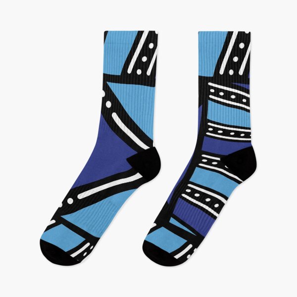 Item preview, Blue bogolan inspired print designed and sold by Wolagno.