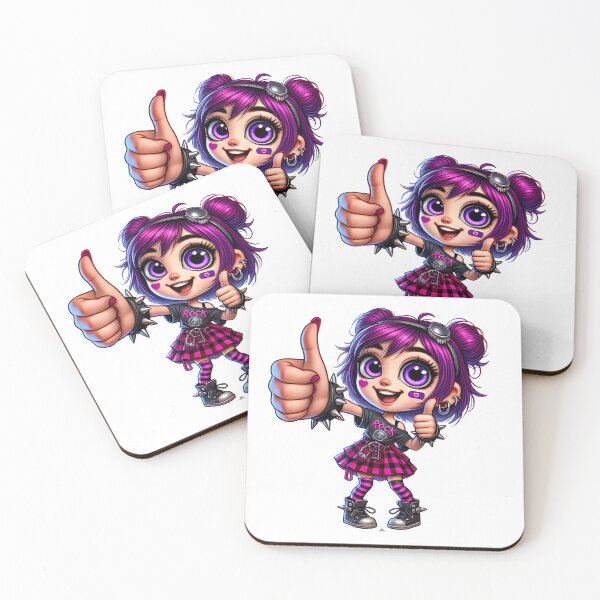 Item preview, Spiky Brat Grrl – Positivity, but Make it Metal designed and sold by Ssevi.