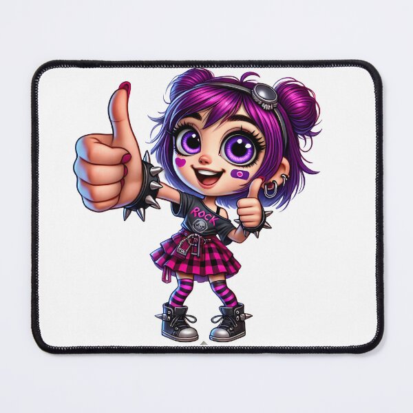 Item preview, Spiky Brat Grrl – Positivity, but Make it Metal designed and sold by Ssevi.
