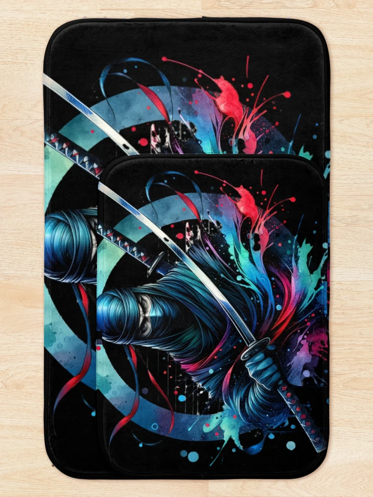 Thumbnail 5 of 6, Bath Mat, Ninja designed and sold by Ultimate-Rabbit.