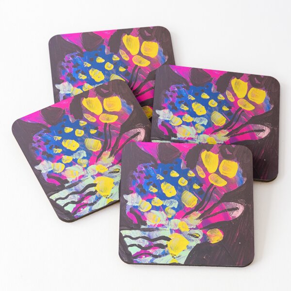 Item preview, Abstract floral painting  designed and sold by sonaadalian.