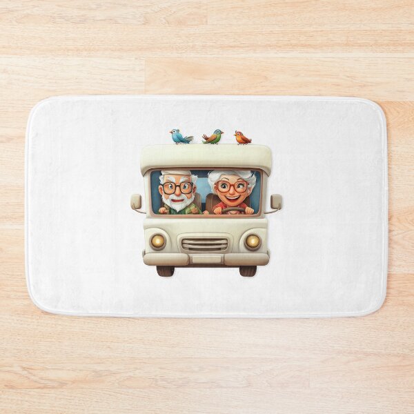 Item preview, Cruisin’ Cuties – Happy Camper Van Couple with Bird Buddies designed and sold by Ramona-Gliga.