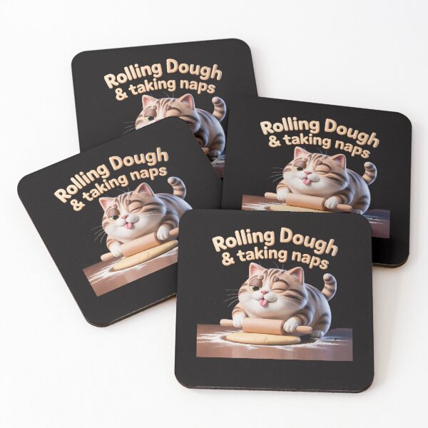 Item preview, Rolling Dough and Taking Naps – Kitty Biscuits Bakery designed and sold by Slavicsoul.