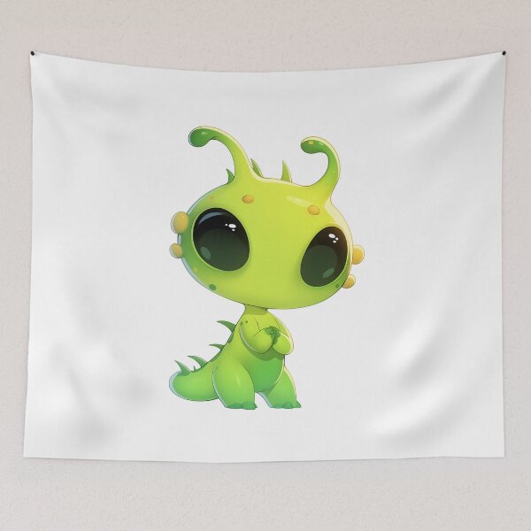 Item preview, Cute Alien - Kawaii Space Creature designed and sold by bapupa.