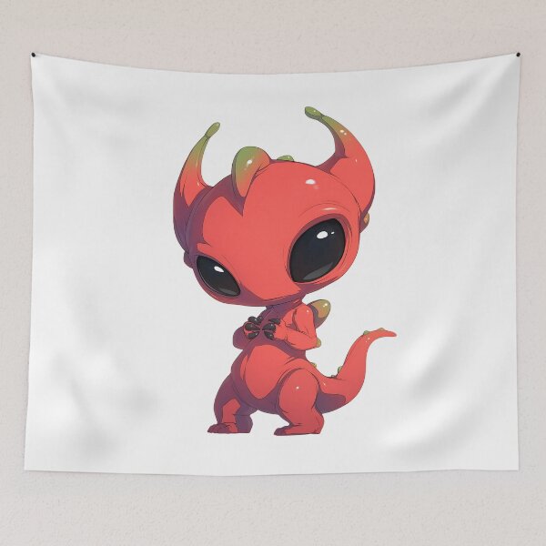 Item preview, Cute Alien - Whimsical Alien Cartoon designed and sold by bapupa.