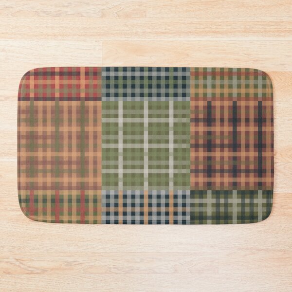 Item preview, Cozy Gingham Patchwork Autumn Winter Pattern designed and sold by kierkegaard.