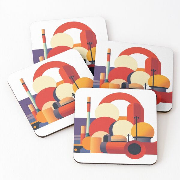 Item preview, Industrial Dreamscape – Fernand Léger Inspired Geometric Compositio designed and sold by TwoDotsStudio.