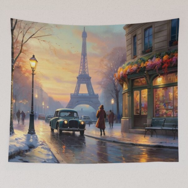 Item preview, Winter Charm of Parisian Streets designed and sold by BlareBlare.