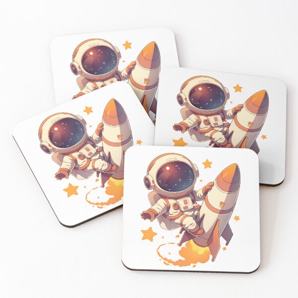 Item preview, Astronaut Cartoon - Adorable Galaxy Explorer designed and sold by bapupa.