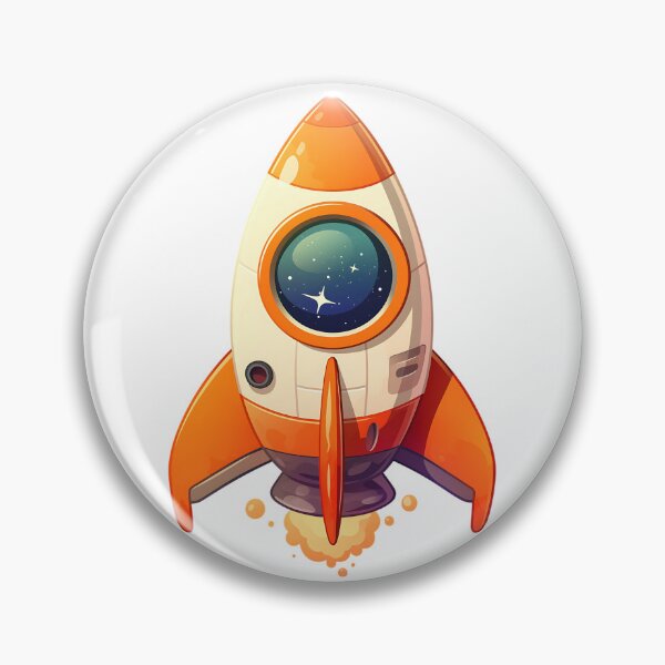 Item preview, Cute Space Rocket - Cartoon Spacecraft designed and sold by bapupa.