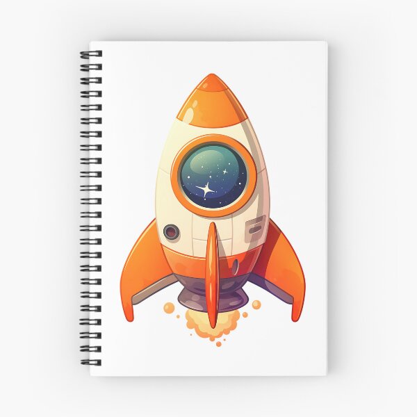 Item preview, Cute Space Rocket - Cartoon Spacecraft designed and sold by bapupa.