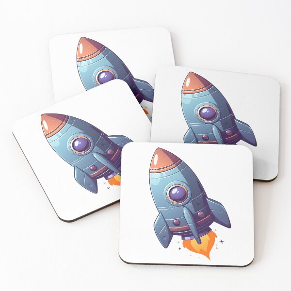 Item preview, Cute Space Rocket - Whimsical Space designed and sold by bapupa.