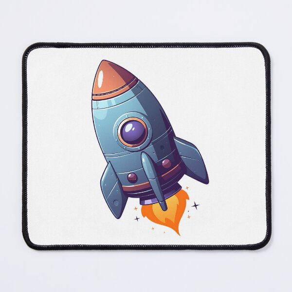 Item preview, Cute Space Rocket - Whimsical Space designed and sold by bapupa.