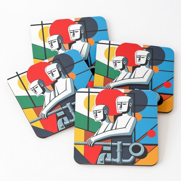 Item preview, Mechanized Harmony – Fernand Léger Style Industrial Figures designed and sold by TwoDotsStudio.