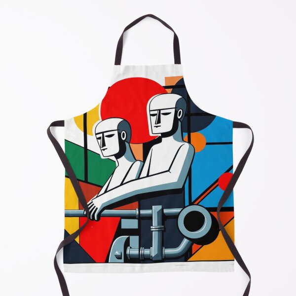 Item preview, Mechanized Harmony – Fernand Léger Style Industrial Figures designed and sold by TwoDotsStudio.