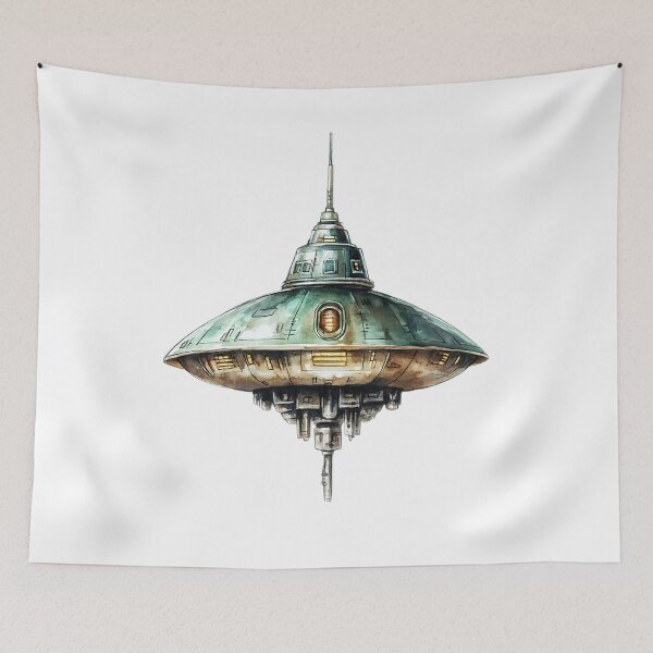 Item preview, Alien Spaceship - Sci-Fi Spacecraft designed and sold by bapupa.