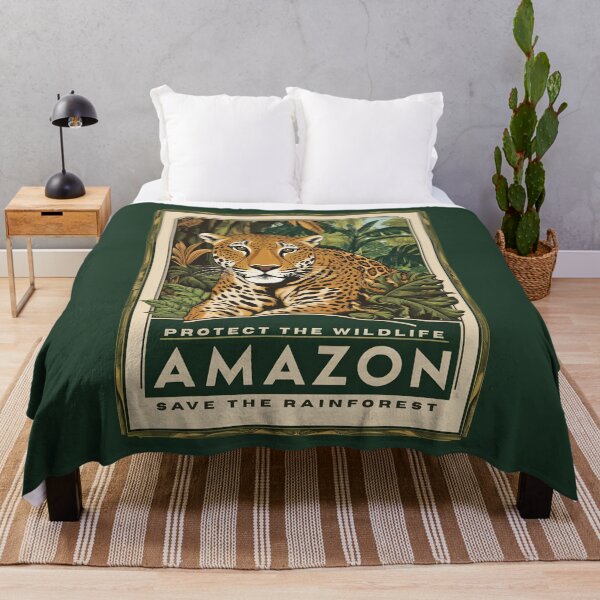 Item preview, A Vintage Illustration of Amazon Rainforest - Brazil  designed and sold by GoodOldVintage.