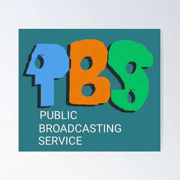 Item preview, Colorful PBS Retro Logo designed and sold by Z3al-Store.
