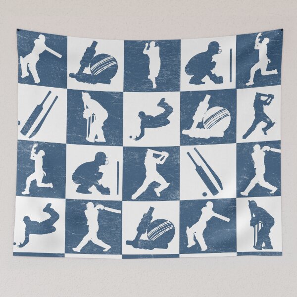 Item preview, Cricket Players Blue designed and sold by Primroaddesigns.