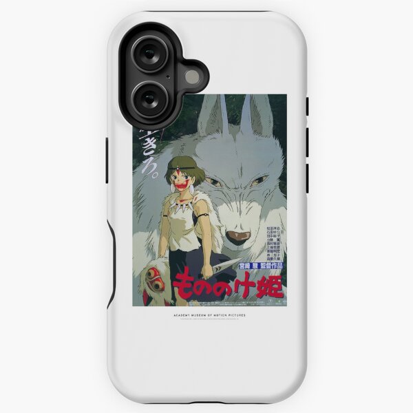 Princess Mononoke - Retro Poster Japanese Studio Ghibli iPhone Tough Case