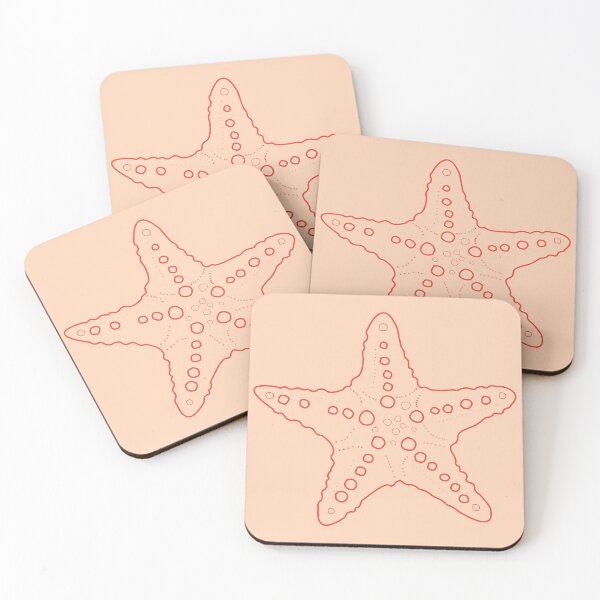 Item preview, orange coastal starfish designed and sold by PurpleDingo.