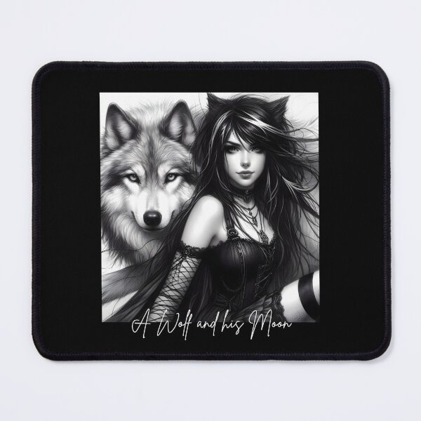 Item preview, A Wolf and his Moon designed and sold by Magna Mater.