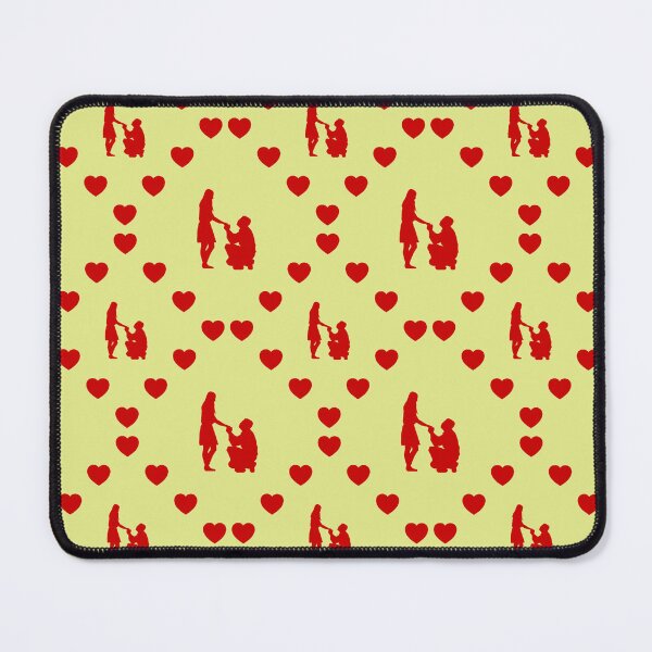 Item preview, Heiratsantrag ohne Boden Nahtloses Herzmuster Demande en mariage sans sol Motif de cœur sans couture Marriage Proposal No Ground Seamless Heart Pattern designed and sold by TheIconSmith.