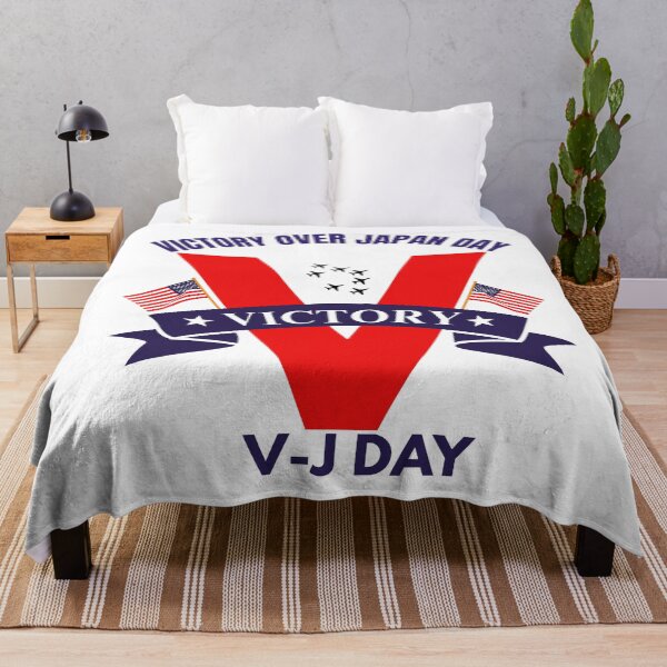 Item preview, VJ day 80th anniversary 2025 V  J Day USA flag designed and sold by Minimalismat.