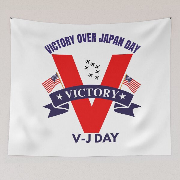 Item preview, VJ day 80th anniversary 2025 V  J Day USA flag designed and sold by Minimalismat.
