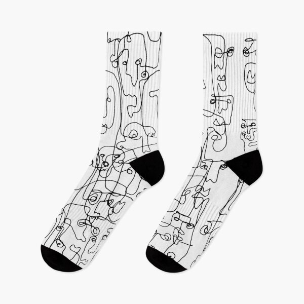Item preview, Abstract Faces One Line Art designed and sold by OneLineWithin.