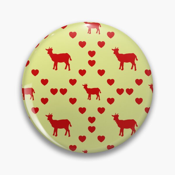 Item preview, Goat Seamless Heart Pattern Chèvre Modèle de cœur sans couture Goat Seamless Heart Pattern Capra Modello di cuore senza cuciture designed and sold by TheIconSmith.